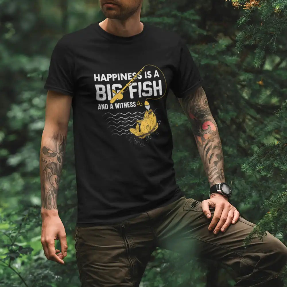 Happiness Is A Big Fish Man T-Shirt