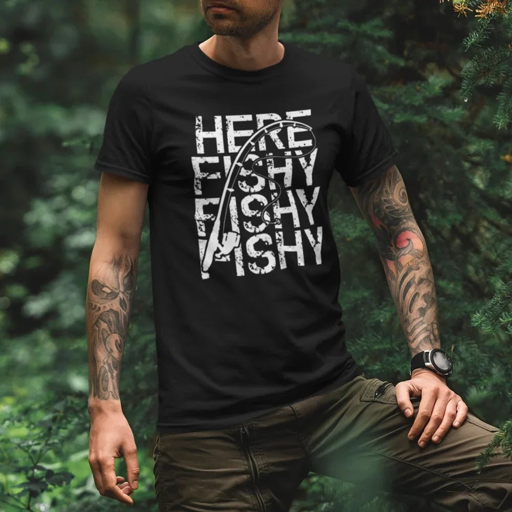 Here Fishy Fishy Man T-Shirt