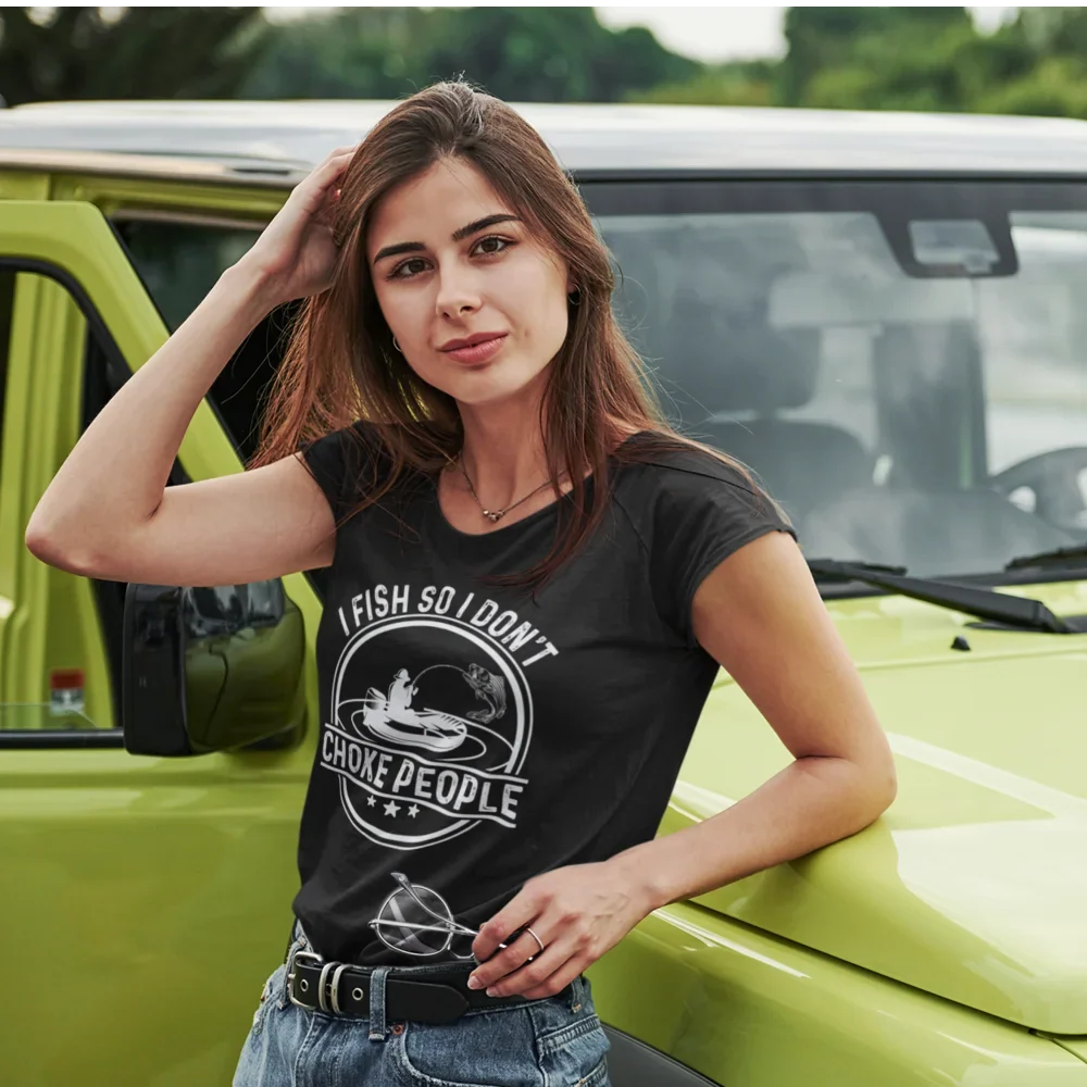 I Fish So I Don't Choke People v2 T-Shirt for Women