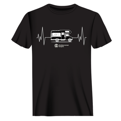 Camping Cardiogram Man T-Shirt