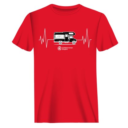 Camping Cardiogram Man T-Shirt