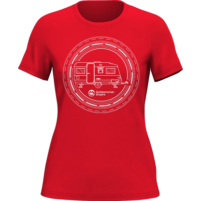 Camping Kaleidoscope T-Shirt for Women