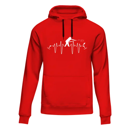 Fishing Heart Beat Unisex Hoodie