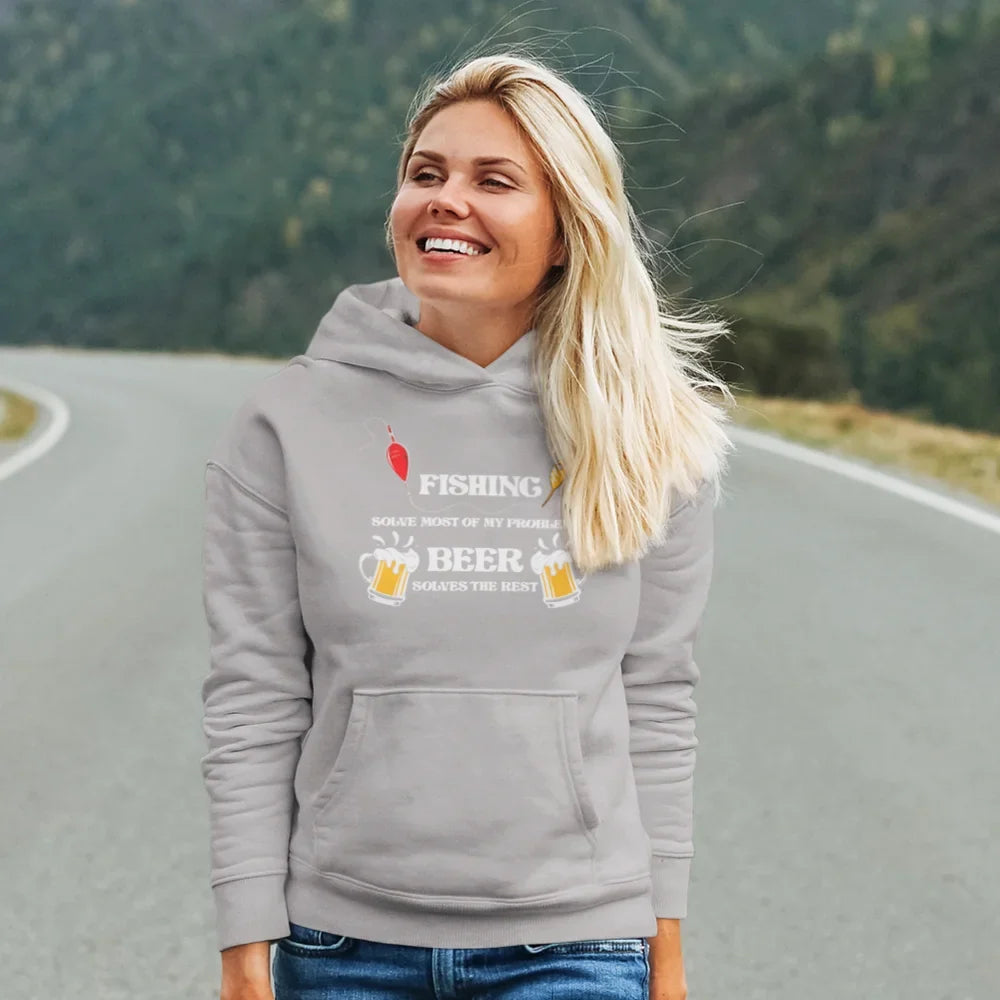 Fishing Solves All My Problem Unisex Hoodie