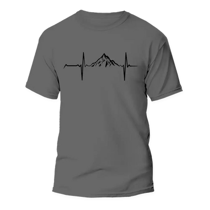 Mountain Hiking Heartbeat Unisex T-Shirt