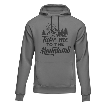Hiking Take Me To The Mountains Adult Fleece Hoodie