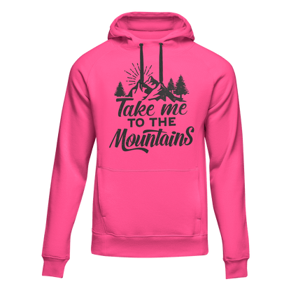 Hiking Take Me To The Mountains Adult Fleece Hoodie