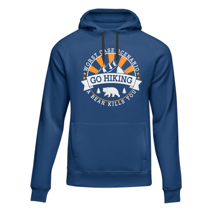 Hiking Worst Case Scenario Adult Fleece Hoodie