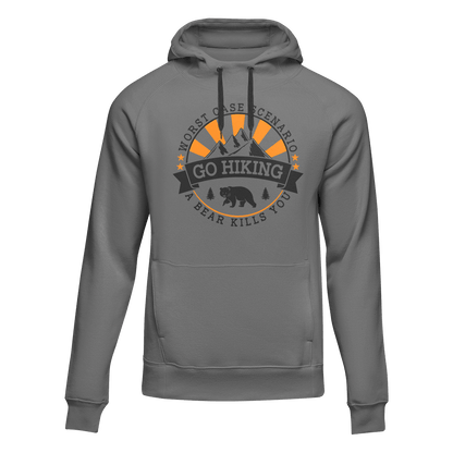 Hiking Worst Case Scenario Adult Fleece Hoodie