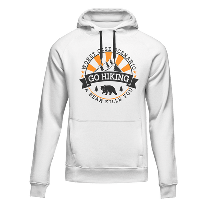 Hiking Worst Case Scenario Adult Fleece Hoodie