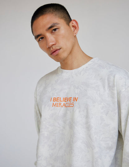I Believe in Miracles Camo LS Heavyweight Tee