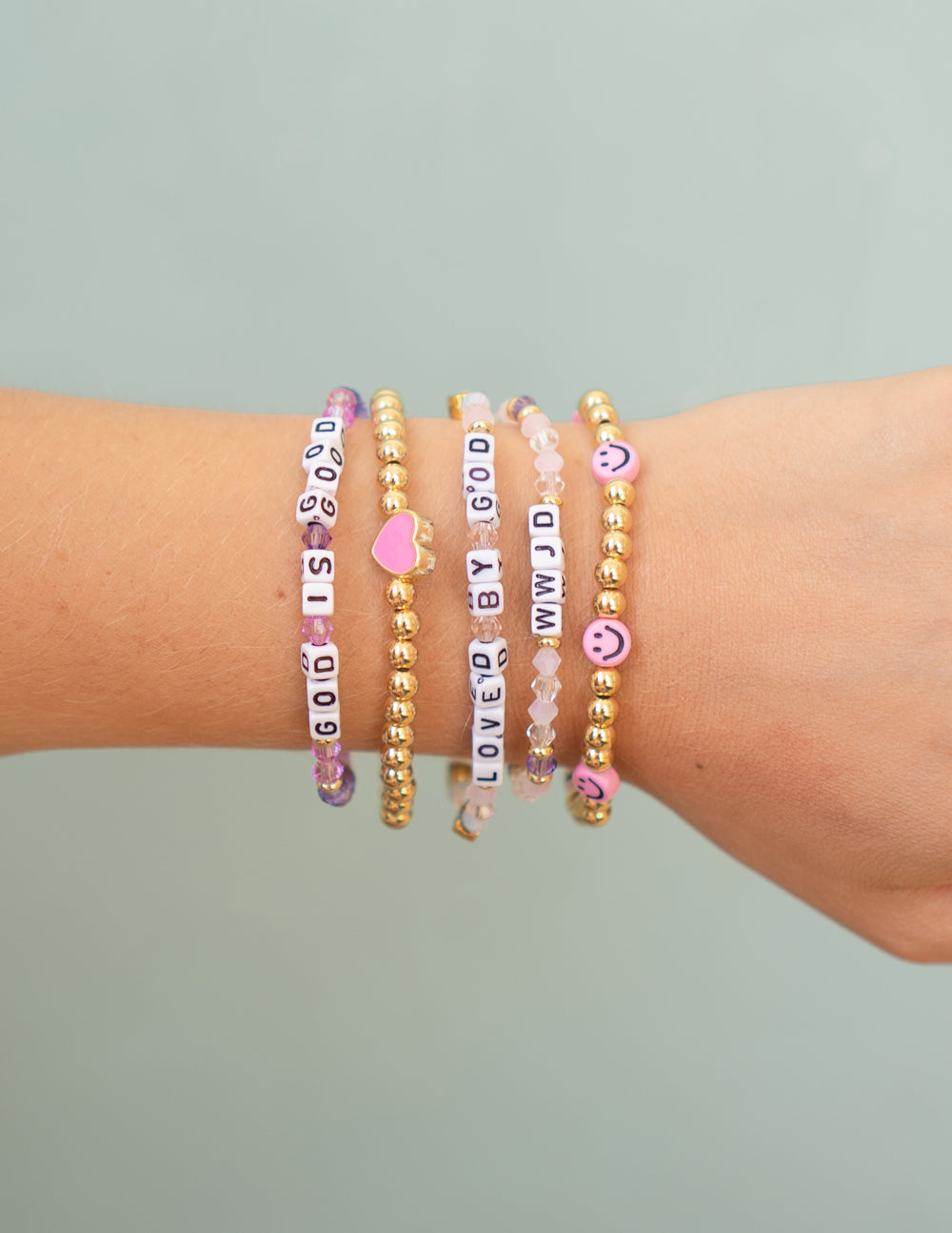 Loved By God Letter Bracelet