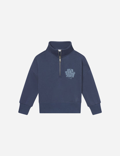 Our World Needs Jesus Kids Half-Zip