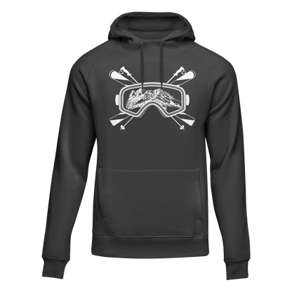 Ski Goggles Adult Fleece Hoodie
