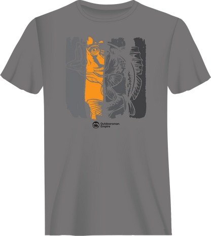 Fishing Grunge Bars Man T-Shirt