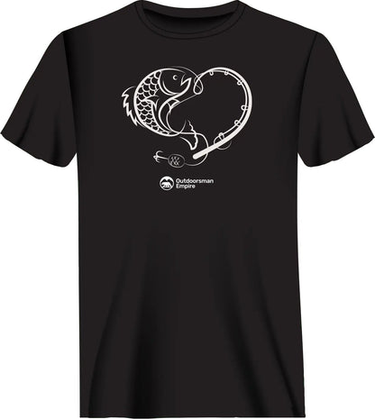 Fishing Heart Man T-Shirt